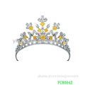 Crown cap Sparkling Crystal King / Queen bridal tiara wholesale fashion crown